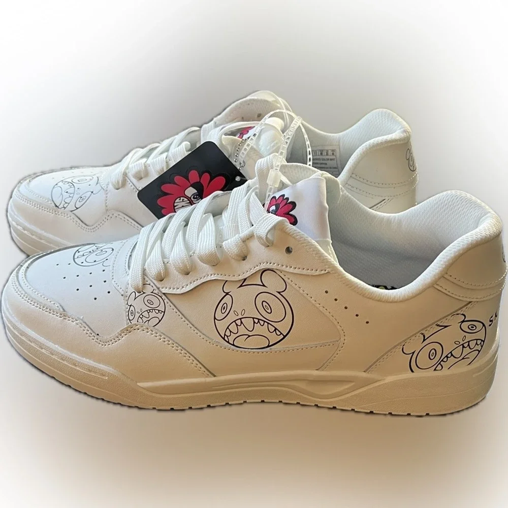 NWT Skechers x Vexx: Koopa Court Volley Vexx Gasp with Decal/Keychain, no box 12